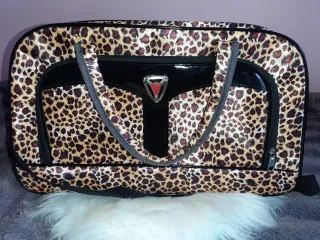 Bolso de viaje estampado leopardo