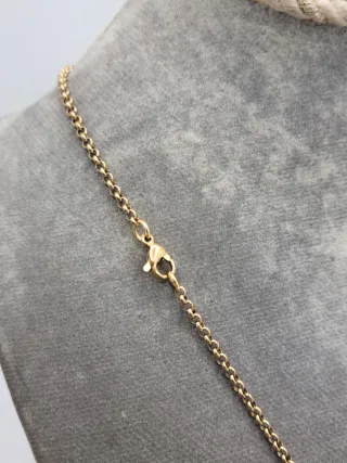 Collar Cruz Acero Quirúrgico Baño Oro