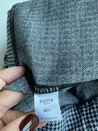 Leggings ELETTA quadretti bianco/neri