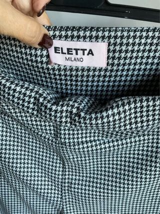 Leggings ELETTA quadretti bianco/neri