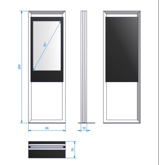 Tótem Digital Interior 40”
