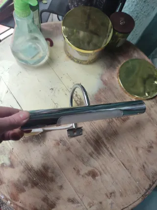 Aplique Lámpara Baño Espejo Metal Cromado