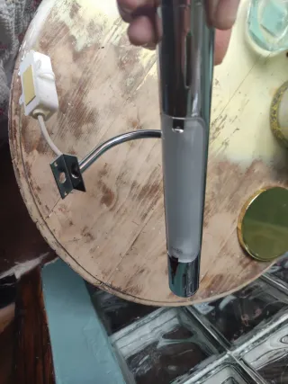 Aplique Lámpara Baño Espejo Metal Cromado