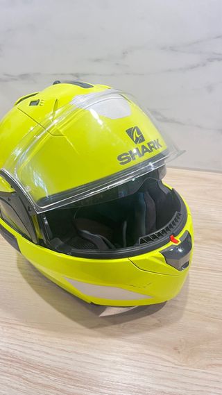 Casco Moto Shark Talla M Amarillo
