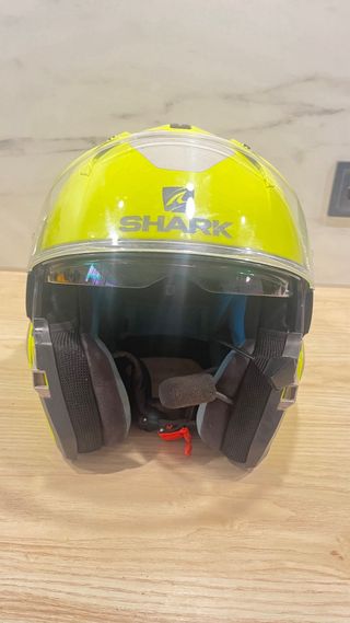 Casco Moto Shark Talla M Amarillo