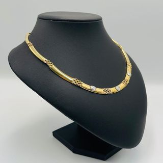 GARGANTILLA BISMARK MEDUSA BICOLOR. Oro 18k.