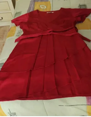 Vestido rojo mujer