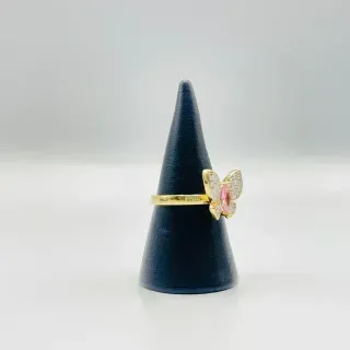 Anillo Mariposa Pequeña con Circonitas