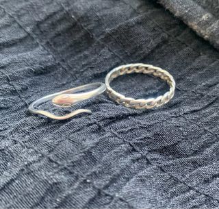 ANILLOS PLATA DE LEY CADENA Y SERPIENTE