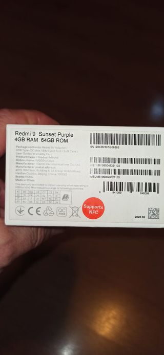 Xiaomi Redmi 9 Viola. Come Nuovo.