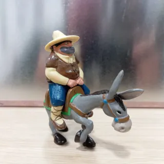 Figura PVC Sancho Panza con burro. 1979 Romagosa