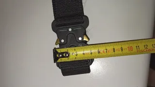 Cinturón Táctico Negro Hebilla Metálica