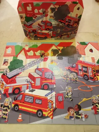 Puzzle de Bomberos Janod