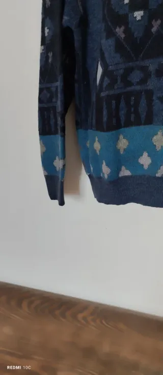 Maglione Uomo Lana Girocollo Fantasia