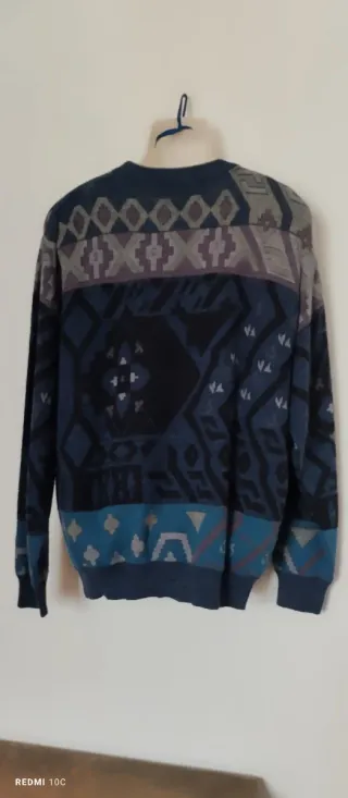 Maglione Uomo Lana Girocollo Fantasia