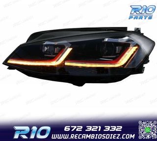 FAROS VOLKSWAGEN VW GOLF 7.5 17-19 FULL LED DINAMICOS LOOK G