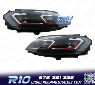 FAROS VOLKSWAGEN VW GOLF 7.5 17-19 FULL LED DINAMICOS LOOK G