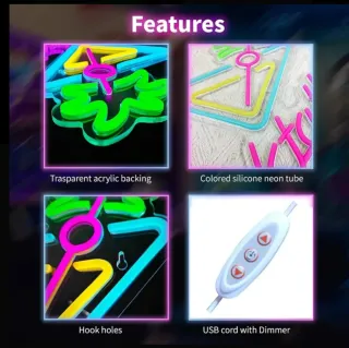 Lampada Neon LED "COCKTAIL" MAXI Multicolor