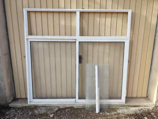 Ventanal aluminio blanco!!