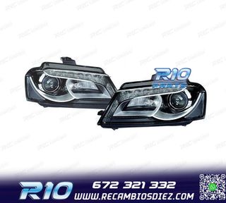 FAROS XENON AUDI A3 8P 08-12 LUZ DIURNA FONDO NEGRO