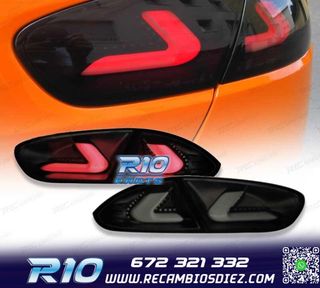 PILOTOS SEAT LEON II 09-13 CARDNA FULL LED NEGRO AHUMADO