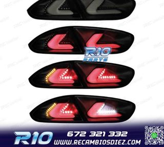 PILOTOS SEAT LEON II 09-13 CARDNA FULL LED NEGRO AHUMADO