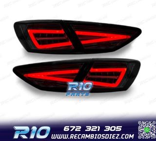 PILOTOS SEAT LEON 3 5F 12-20 DINÁMICO LED NEGRO OEM HALOGEN