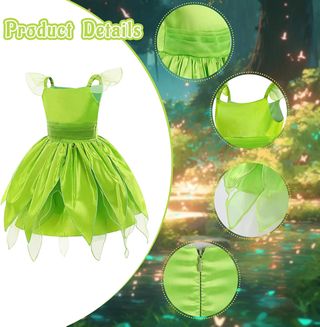 Shinybox Disfraz Campanilla para Niña, 6 Piezas Di