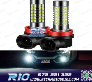 KIT BOMBILLAS LED ANTINIEBLAS HB4 O 9006 60W 54SMD CANBUS