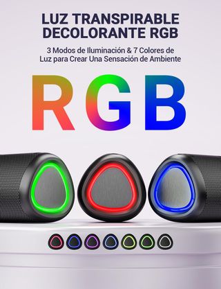 Altavoz bluetooth 15W RGB