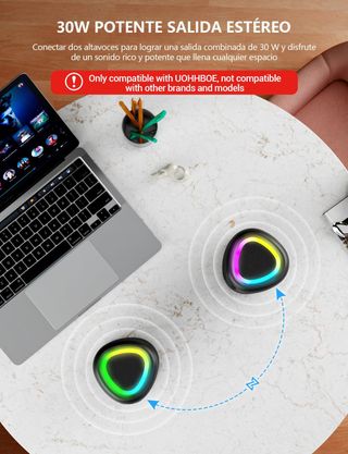 Altavoz bluetooth 15W RGB