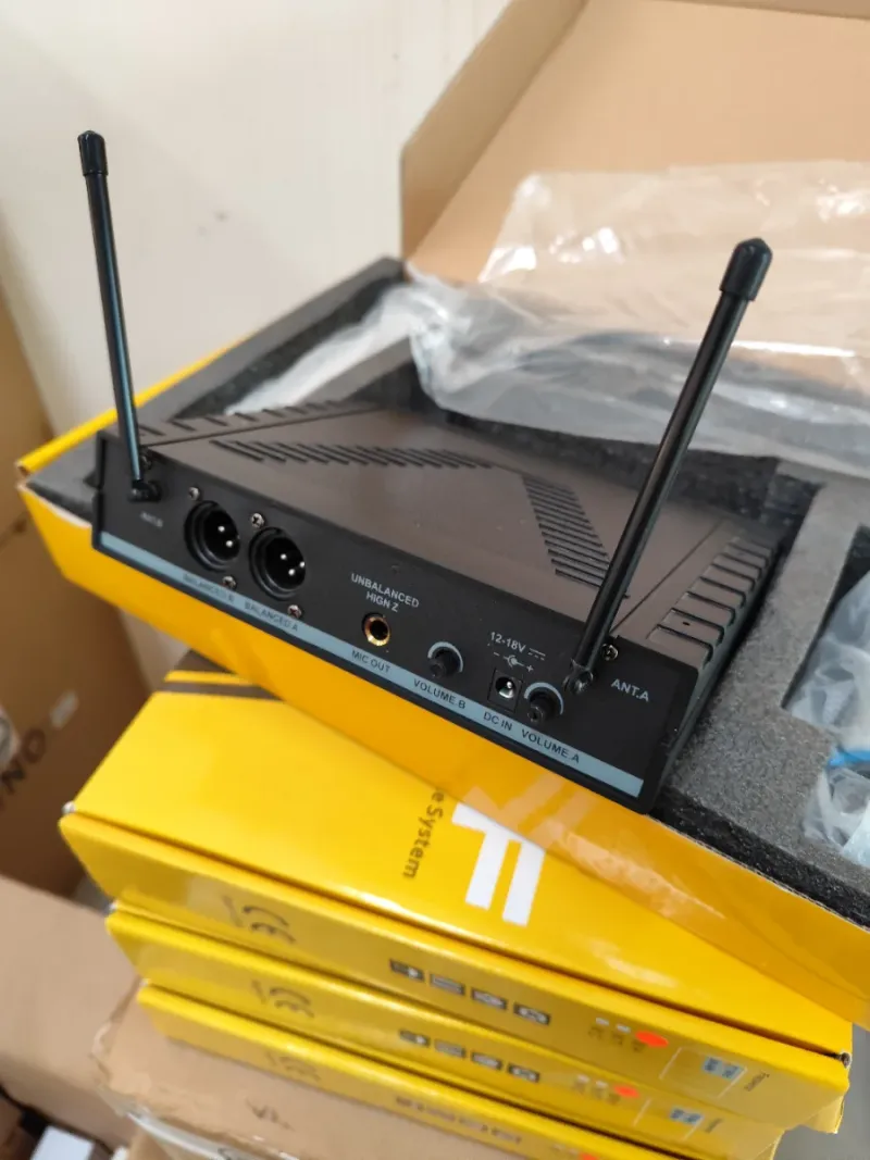 Micrófono Doble Inalámbrico VHF BKR-22 afbeelding 2