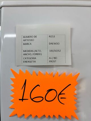 Nevera Daewoo Blanca