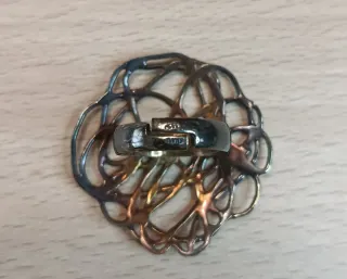 Sortija Plata Diseño Abstracto Ajustable