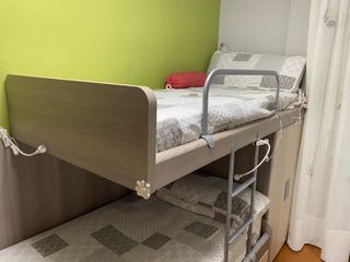 Dormitorio juvenil litera con cajones