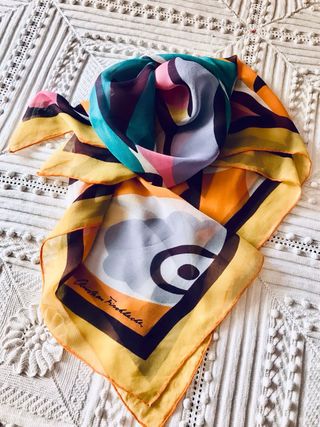 Foulard Fischbacher seta multicolor geometrico
