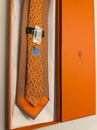 Corbata Hermes Naranja