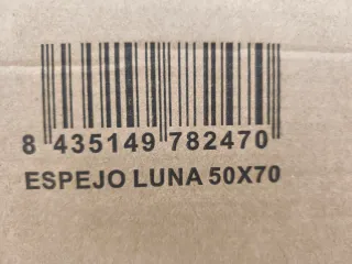 Espejo moderno cristal.