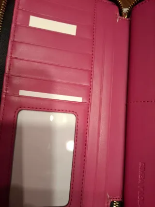 Cartera Bimba y Lola Negra con Correa Rosa