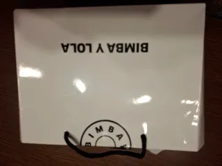 Cartera Bimba y Lola Negra con Correa Rosa