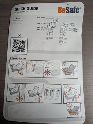 Silla seguridad BeSafe iZi Twist B i-Size