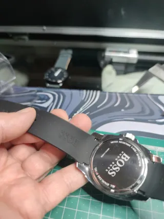 Reloj Hugo Boss Hombre Negro/Plata