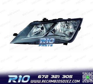 FARO IZQ PARA SEAT LEON 12-16 FONDO NEGRO