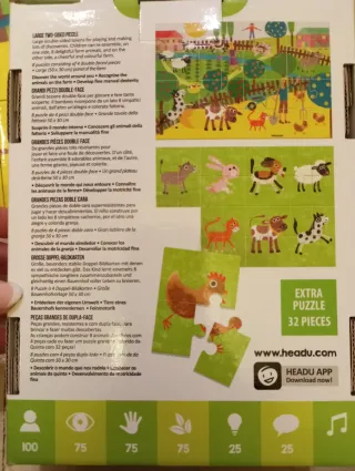 Puzzle HEADU Mi Granja 8+1 Piezas