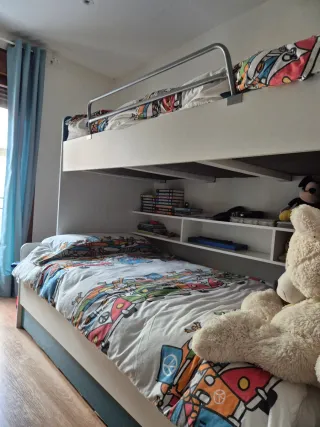 Cama tren con almacenaje