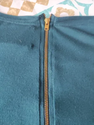 Blusa Zara Manga Larga Verde Azulado