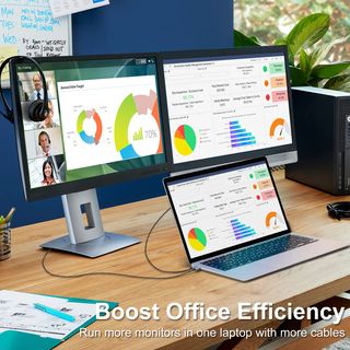 Cable trenzado USB tipo C a HDMI 1,8 m (4K a 60 Hz