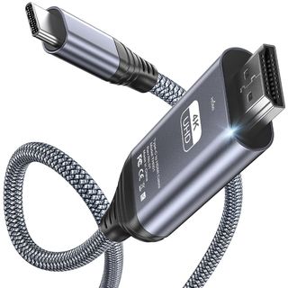 Cable trenzado USB tipo C a HDMI 1,8 m (4K a 60 Hz