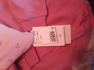 2 pantaloni e 2 felpe H&M per bambina 9-12 mesi
