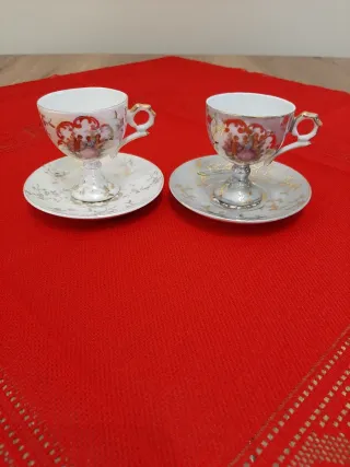 Coppia Tazzine Vintage con Piattini
